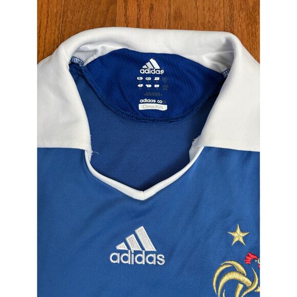 Adidas France National Team Blue Soccer Jersey- Men's Size Medium- EUC - Picture 8 of 10